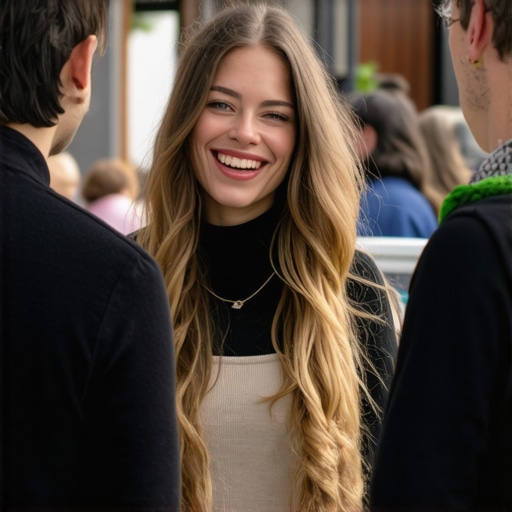 Business owner participating in a local community event, engaging with customers