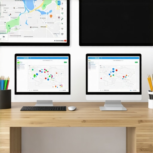 Workspace showing SEO tools and dashboards for local search management.