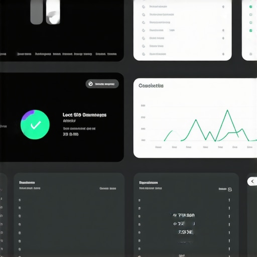 Screenshot of a comprehensive local search visibility analytics dashboard showing maps ranking and engagement metrics.