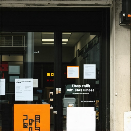 A busy retail storefront with clear signage, customer check-ins, and engaging window displays