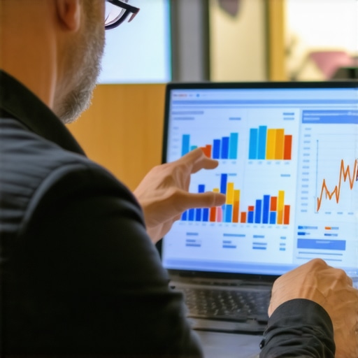 Business owner reviewing traffic and engagement data on digital devices