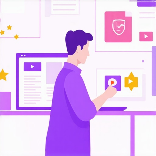 Business owner updating Google My Business profile with reviews, photos, and local signals.